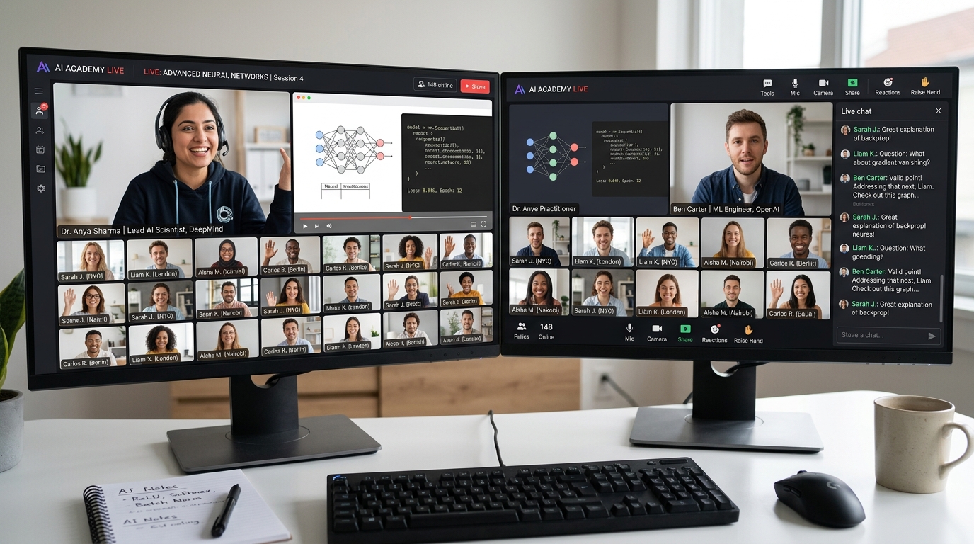 A live, interactive AI session on Maram